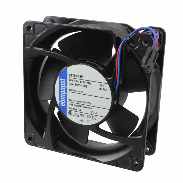 4118NH3P-282 ebm-papst Inc. FAN 12VDC 119X38MM PWM