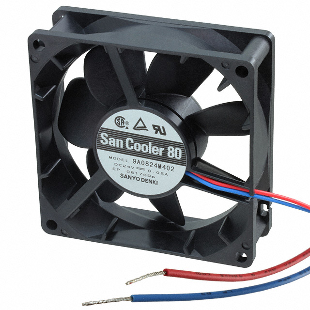 9A0824M402 Sanyo Denki America Inc. FAN 80X25MM 24VDC