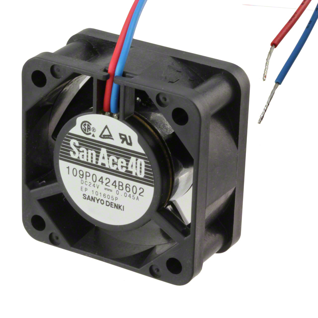 109P0424B602 Sanyo Denki America Inc. FAN 40X20MM 24VDC