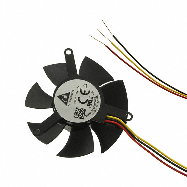 ASB0512HHB-AF0A Delta Electronics 46.8X14.5MM 12V DC AXIAL FRAMELE