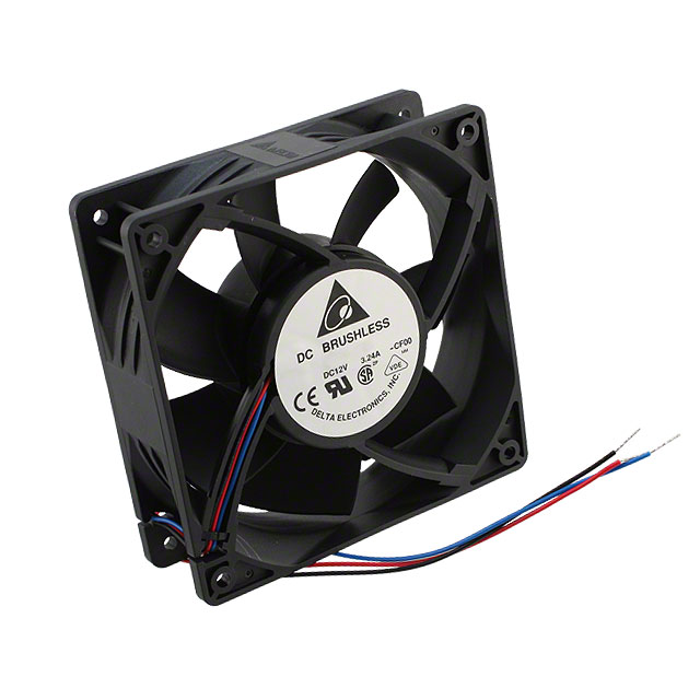 AFB1212HHE-R00 Delta Electronics FAN AXIAL 120X120X38MM 12V WIRE