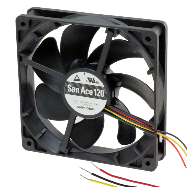 9G1224M101 Sanyo Denki America Inc. FAN 120X38MM 24VDC TACH