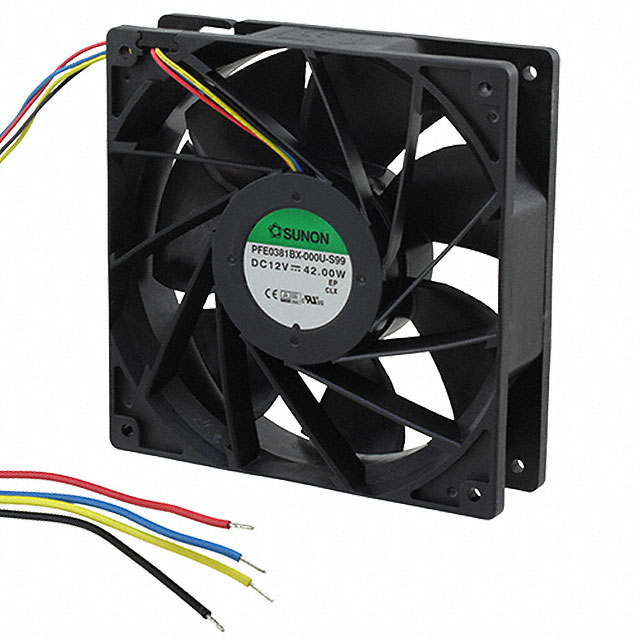 PFE0381BX-000U-S99 Sunon Fans FAN AXIAL 140X38MM 12VDC WIRE