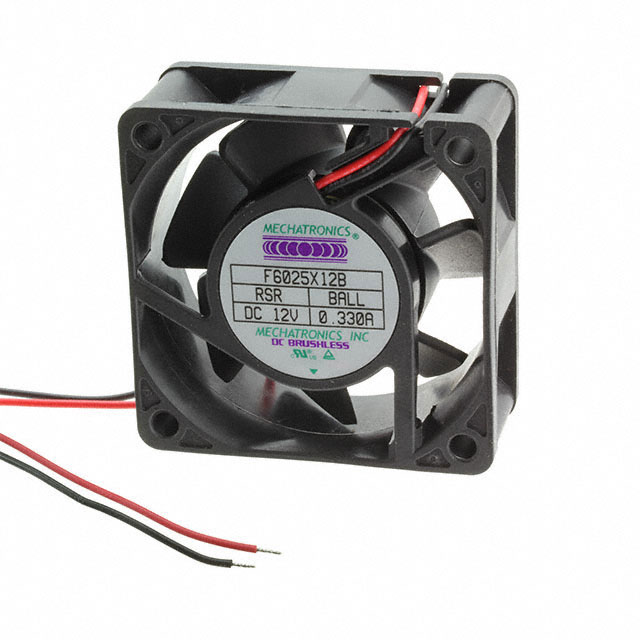 F6025X24B-RHR-EM Mechatronics Fan Group FAN AXIAL 60X25MM IP57 24VDC