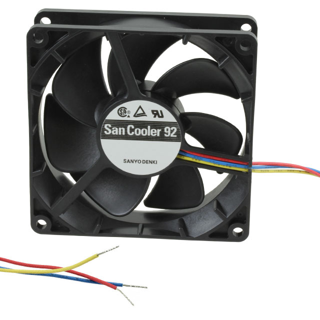 9A0924L4D011 Sanyo Denki America Inc. FAN 92X25MM 24VDC RBLS LOCK
