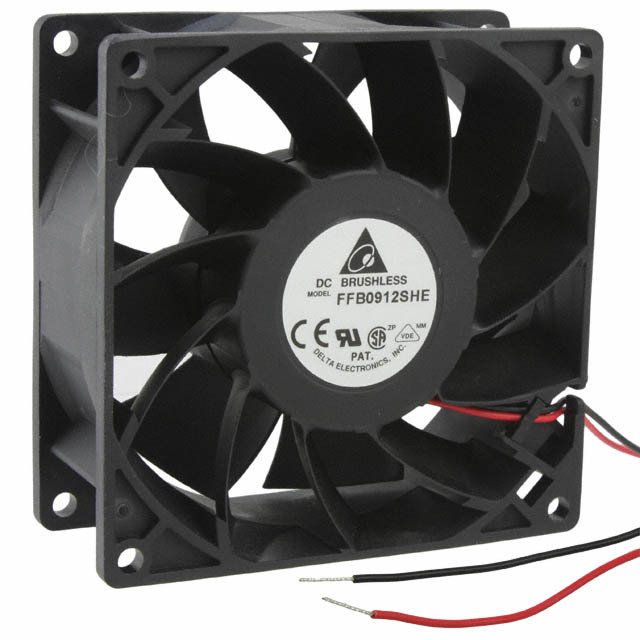 FFB0912SHE Delta Electronics FAN AXIAL 92X38MM 12VDC WIRE