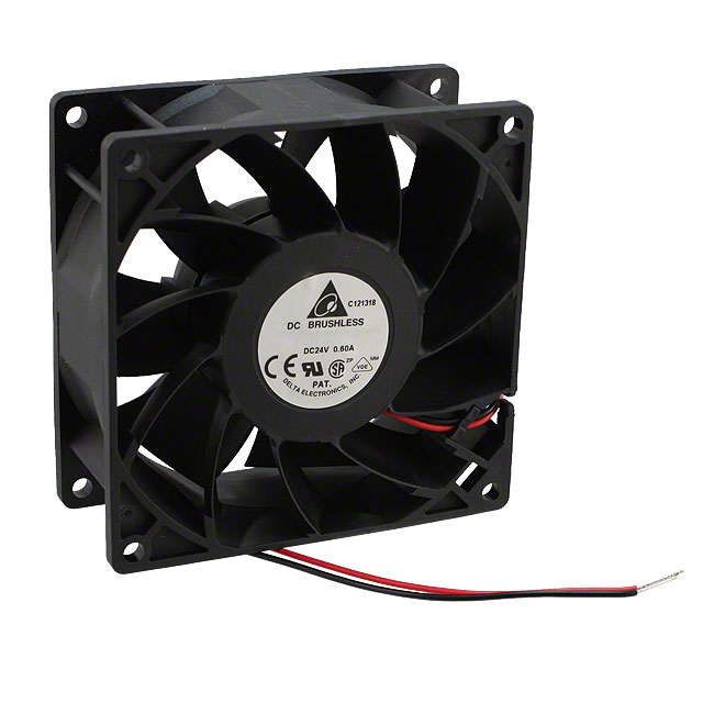 FFB0924SHE Delta Electronics FAN AXIAL 92X38MM 24VDC WIRE