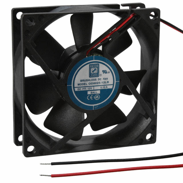 OD8025-12LB Orion Fans FAN AXIAL 80X25MM 12VDC WIRE