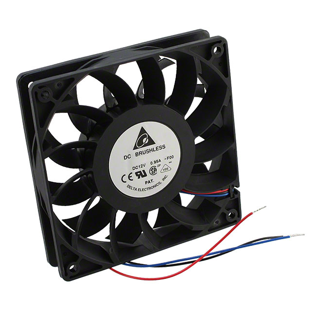 FFB1212VH-F00 Delta Electronics FAN AXIAL 120X25.4MM 12VDC WIRE