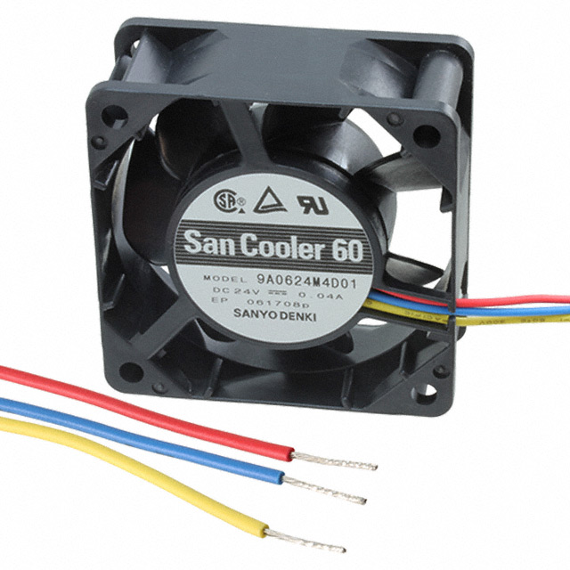 9A0624M4D01 Sanyo Denki America Inc. FAN 60X25MM 24VDC LOCK