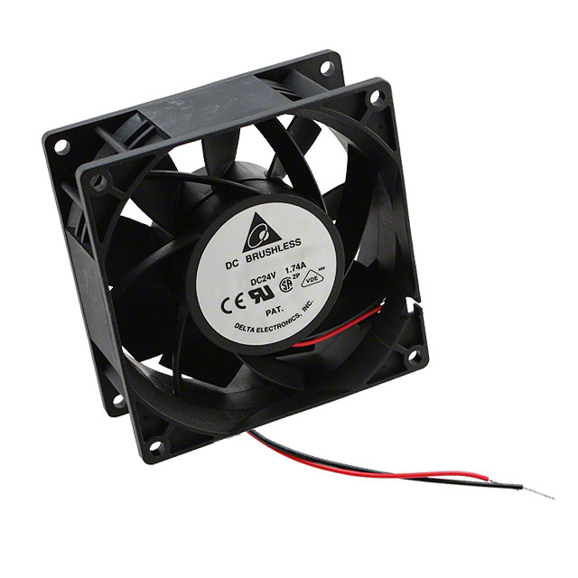 PFB0924GHE Delta Electronics FAN AXIAL 92X92X38MM 24V WIRE
