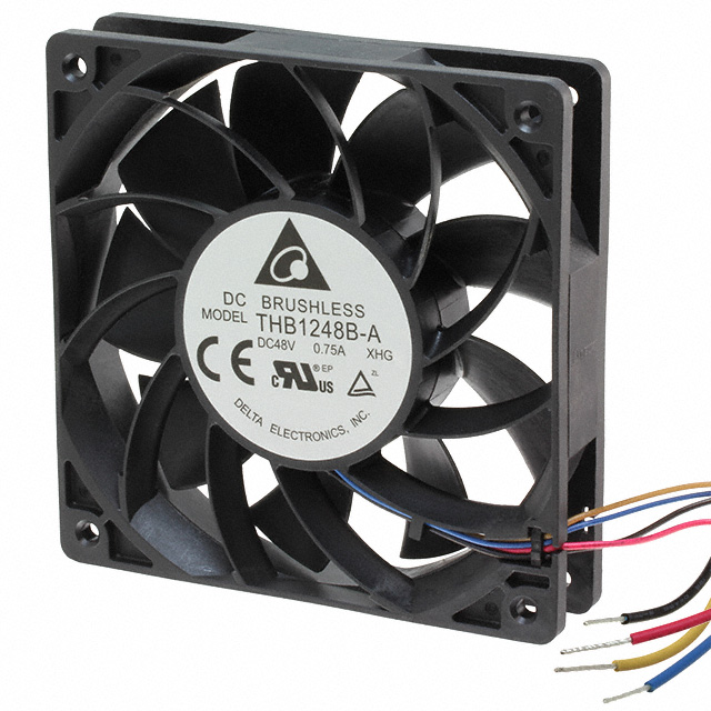 THB1248B-AXHG Delta Electronics FAN AXIAL 120X25.4MM 48VDC WIRE