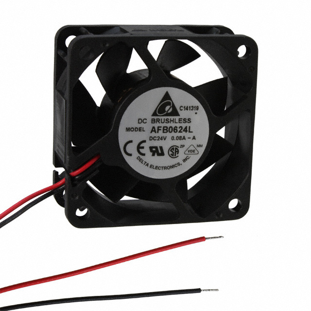 AFB0624L-A Delta Electronics FAN AXIAL 60X25.4MM 24VDC WIRE