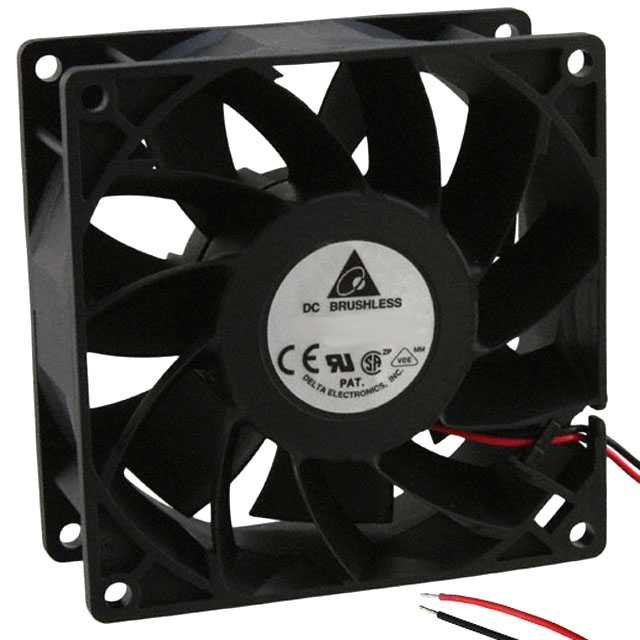 FFB0912VHE Delta Electronics FAN AXIAL 92X38MM 12VDC WIRE