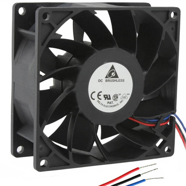 FFB0912VHE-F00 Delta Electronics FAN AXIAL 92X38MM 12VDC WIRE