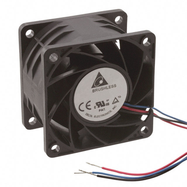 PFR0612UHE-F00 Delta Electronics FAN AXIAL 60X38MM 12VDC WIRE