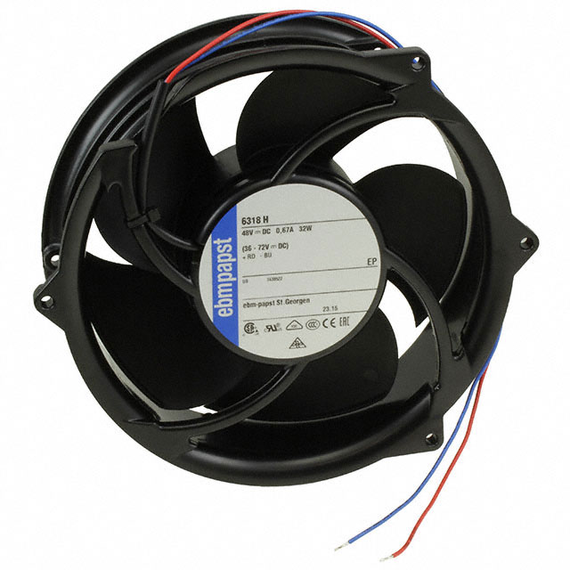 6318H ebm-papst Inc. FAN 48VDC 172X51MM 321CFM
