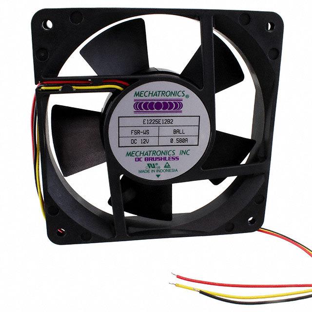 E1225E12B2-FSR-WS Mechatronics Fan Group FAN AXIAL 120X25MM 12VDC WIRE