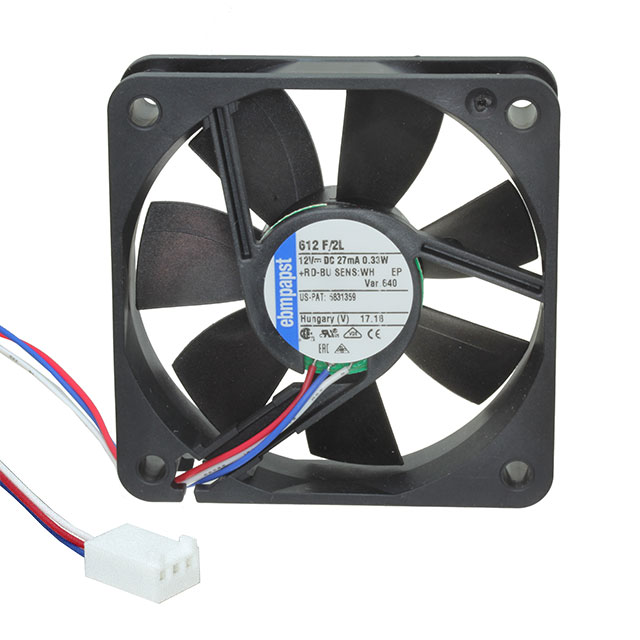 612F/2L-640 ebm-papst Inc. FAN AXIAL 60X15MM 12VDC