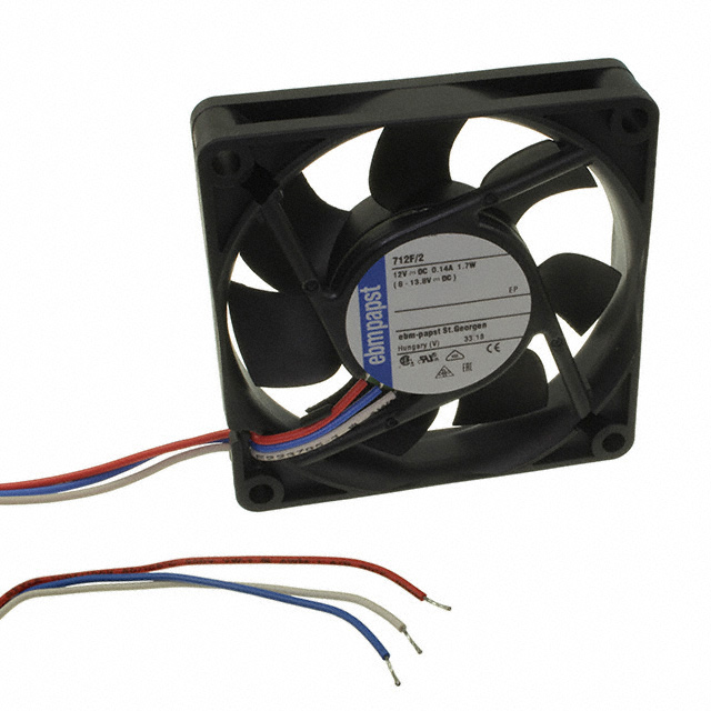 712F/2 ebm-papst Inc. FAN AXIAL 70X15MM 12VDC