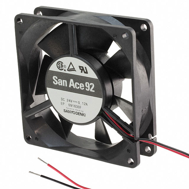 109P0924H4021 Sanyo Denki America Inc. FAN 92X25MM 24VDC RBLS