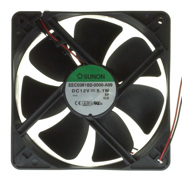 EEC0381B2-000U-A99 Sunon Fans FAN AXIAL 120X38MM 12VDC WIRE