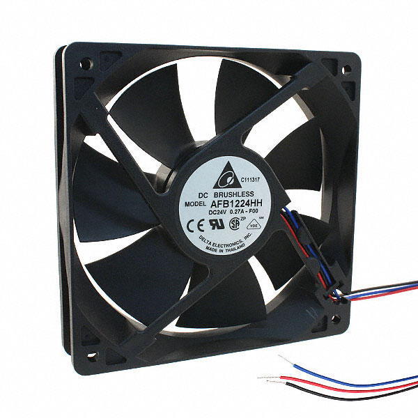 AFB1224HH-F00 Delta Electronics FAN AXIAL 120X25.4MM 24VDC WIRE