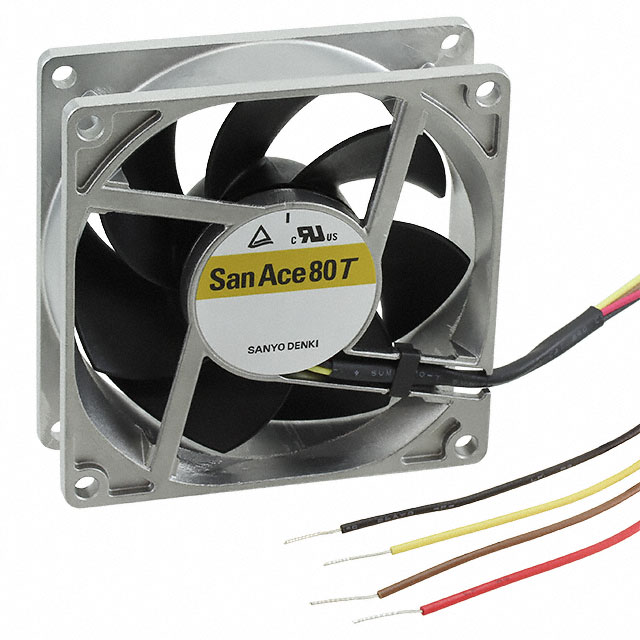 9GT0812P4S001 Sanyo Denki America Inc. FAN 80X25MM 12VDC RBLS TACH, PWM