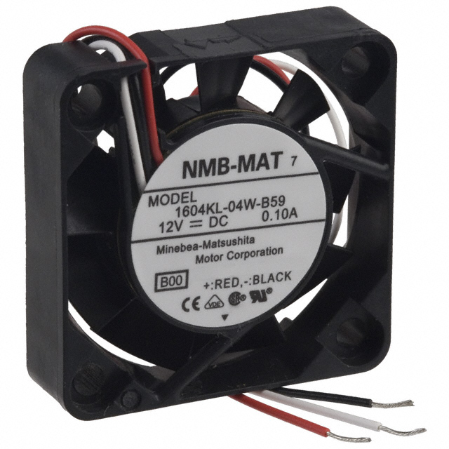 1604KL-04W-B59-B00 NMB Technologies Corporation FAN AXIAL 40X10MM 12VDC WIRE