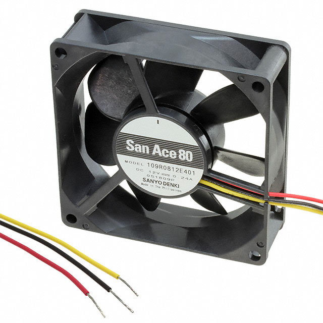 109R0812E401 Sanyo Denki America Inc. DC AXIAL FAN 80X80X25MM TACH