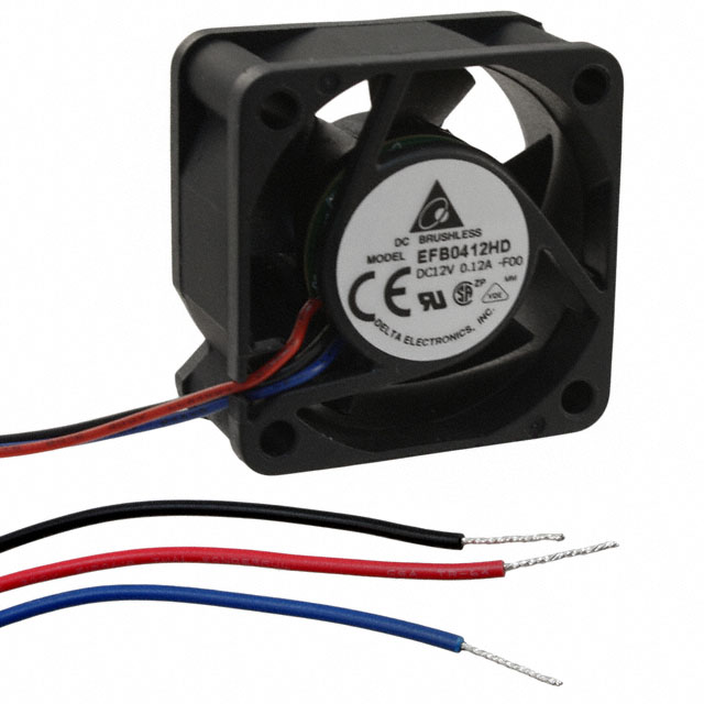 EFB0412HD-F00 Delta Electronics FAN AXIAL 40X20MM 12VDC WIRE