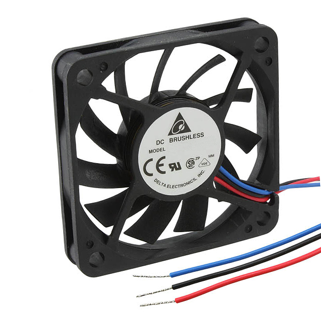 EFB0612LA-R00 Delta Electronics FAN AXIAL 60X60X10MM 12V WIRE