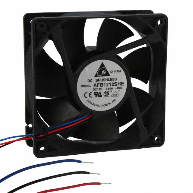 AFB1212SHE-R00 Delta Electronics FAN AXIAL 120X38MM 12VDC WIRE
