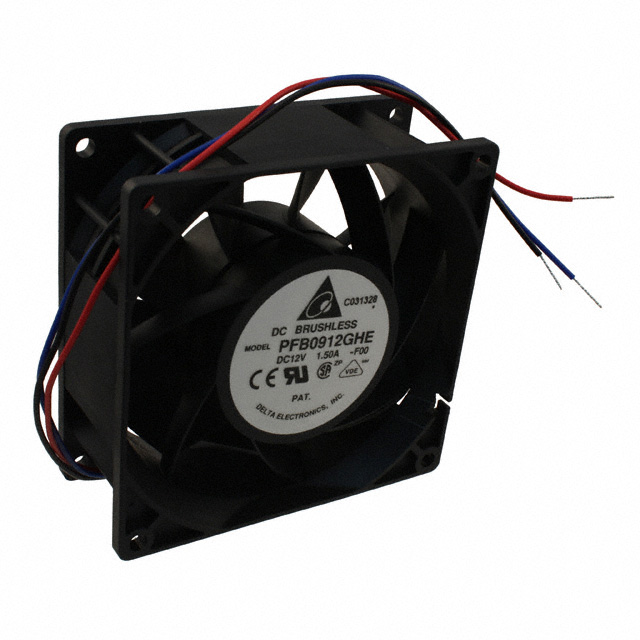 PFB0912GHE-F00 Delta Electronics FAN AXIAL 92X38MM 12VDC WIRE