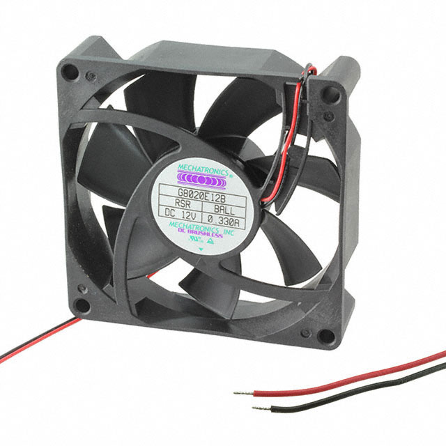 G8020H12B-RSR Mechatronics Fan Group FAN AXIAL 80X20MM 12VDC