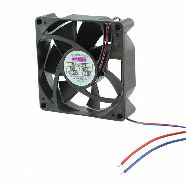 G8020L12B-RSR Mechatronics Fan Group FAN AXIAL 80X20MM 12VDC