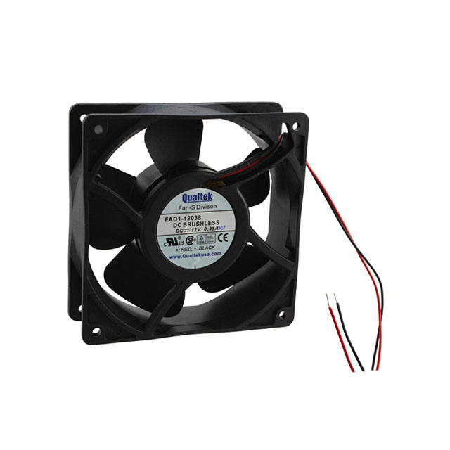 FAD1-12038ESLW12 Qualtek FAN AXIAL 120X38.5MM 48VDC WIRE