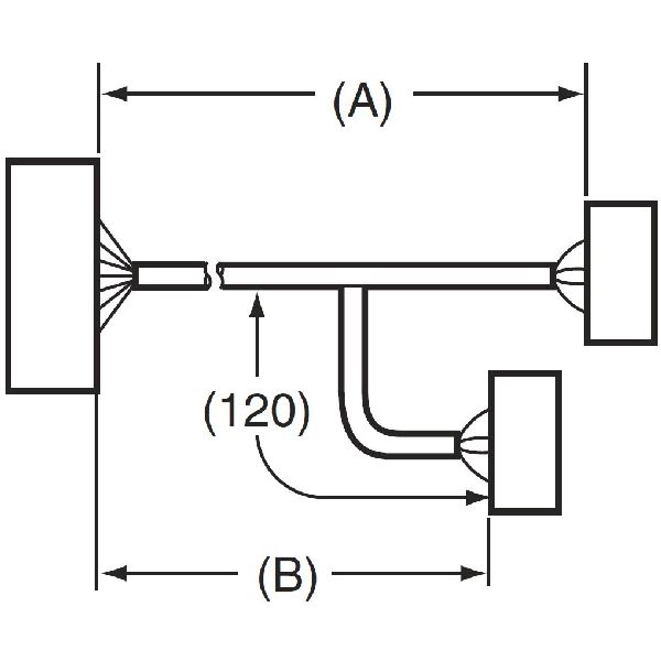 Omron XW2Z8092D PLC connection cable