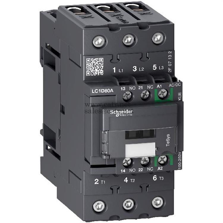 Schneider Electric LC1D80AKUE Power contactor, AC switching